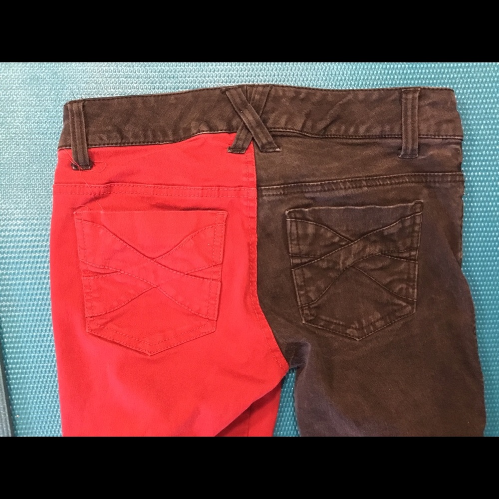 Royal Bones Black and Red skinny jeans size 3